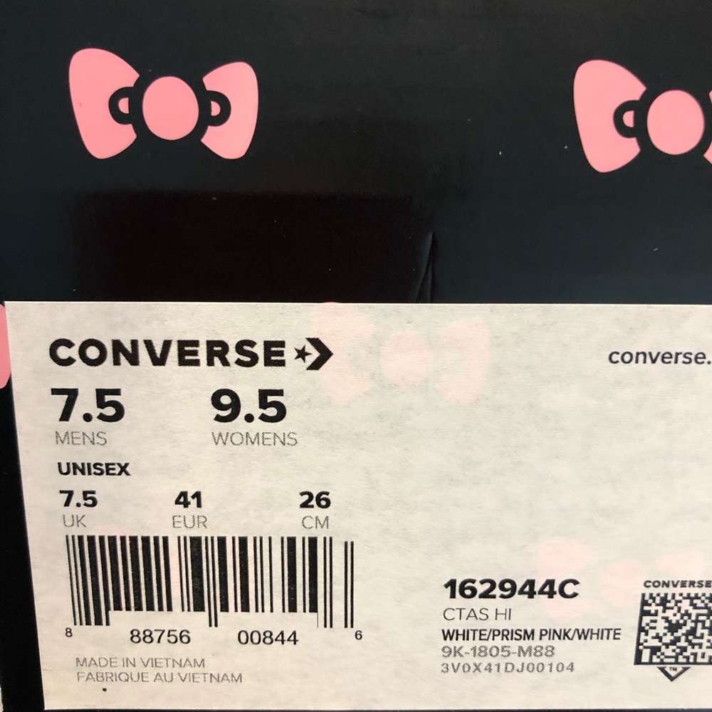 Converse Chuck Taylor Hi Hello Kitty NWT - Picture 8 of 8